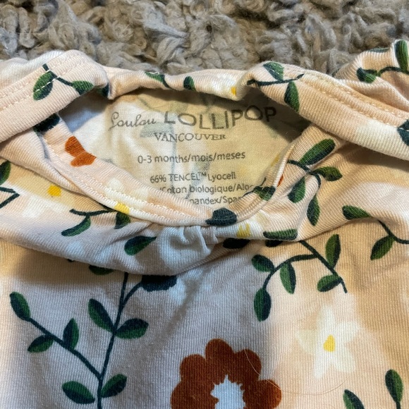 3/$20 LouLou Lollipop Ruffle Sleeve Onesie - Picture 3 of 5